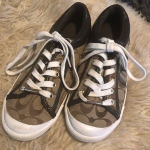 Coach sneakers, barely worn!